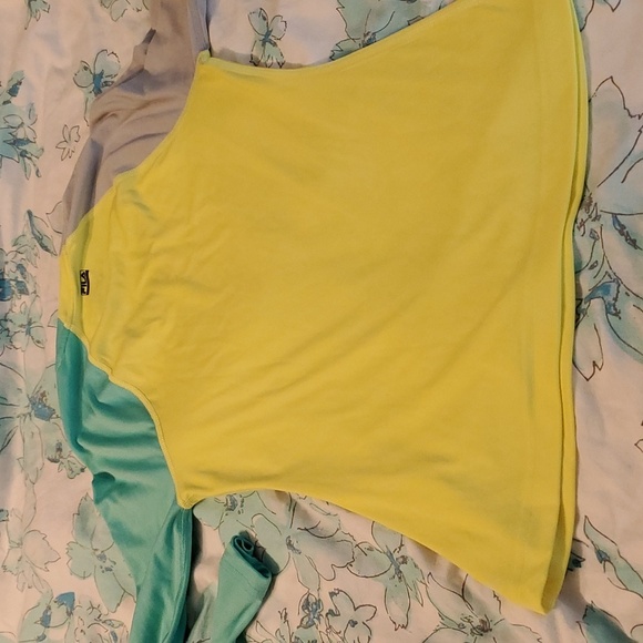 FILA Sport Athletic Top Long Line XS V Neck Y2K - Picture 5 of 5